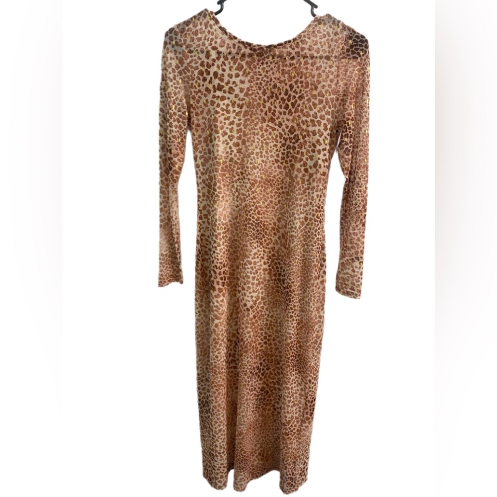 Vince Camuto NWT Animal Print Long Sleeve Dress